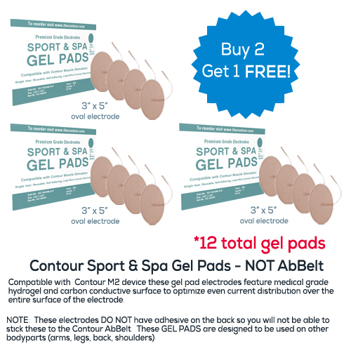 Sport & Spa Gel Pads for Contour (Buy 2 Get 1 Free) - GEL PADS for Contour  Core Sculpting System